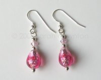 Pink Drop Earrings