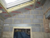 Velux and door to garage